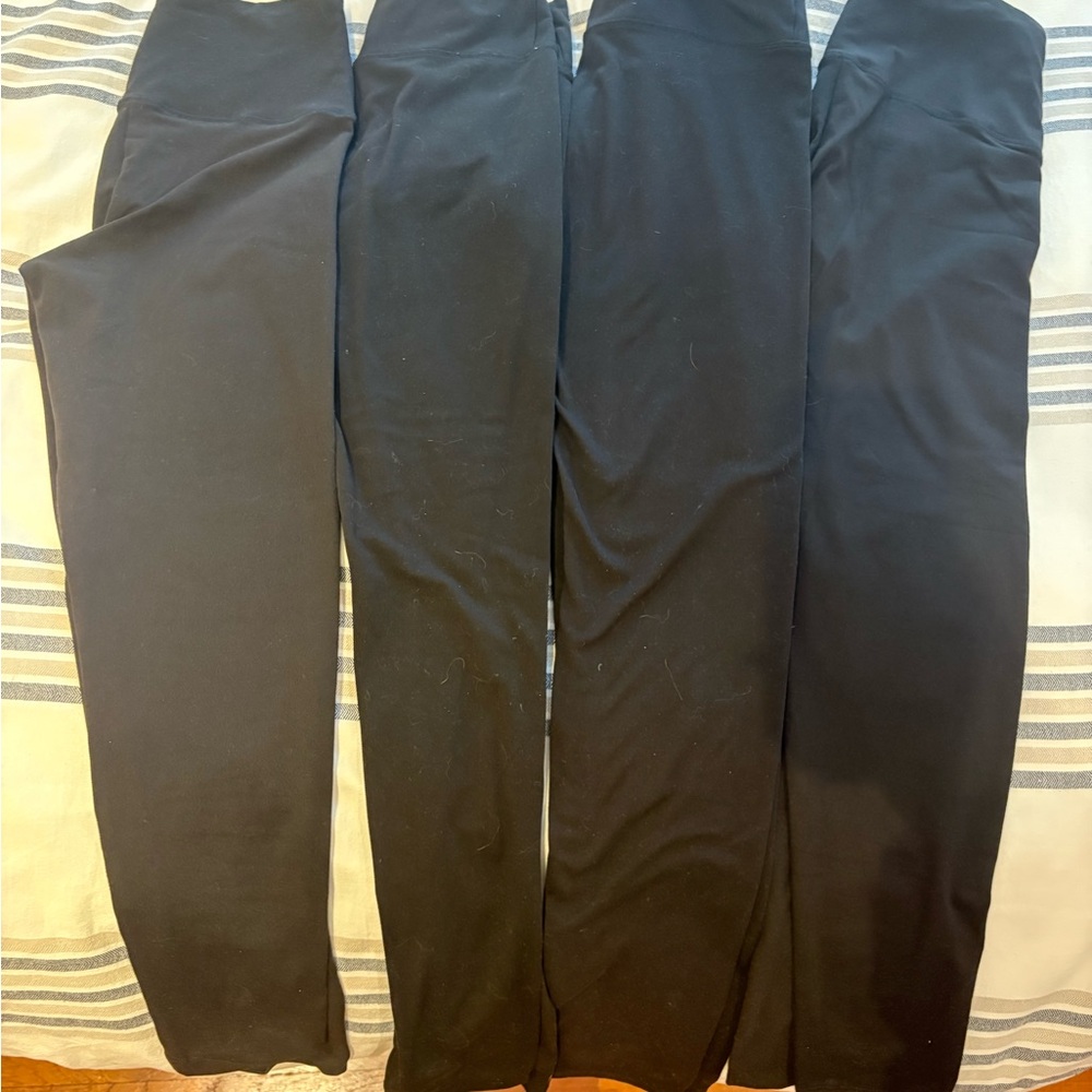 Set of Black Leggings X4